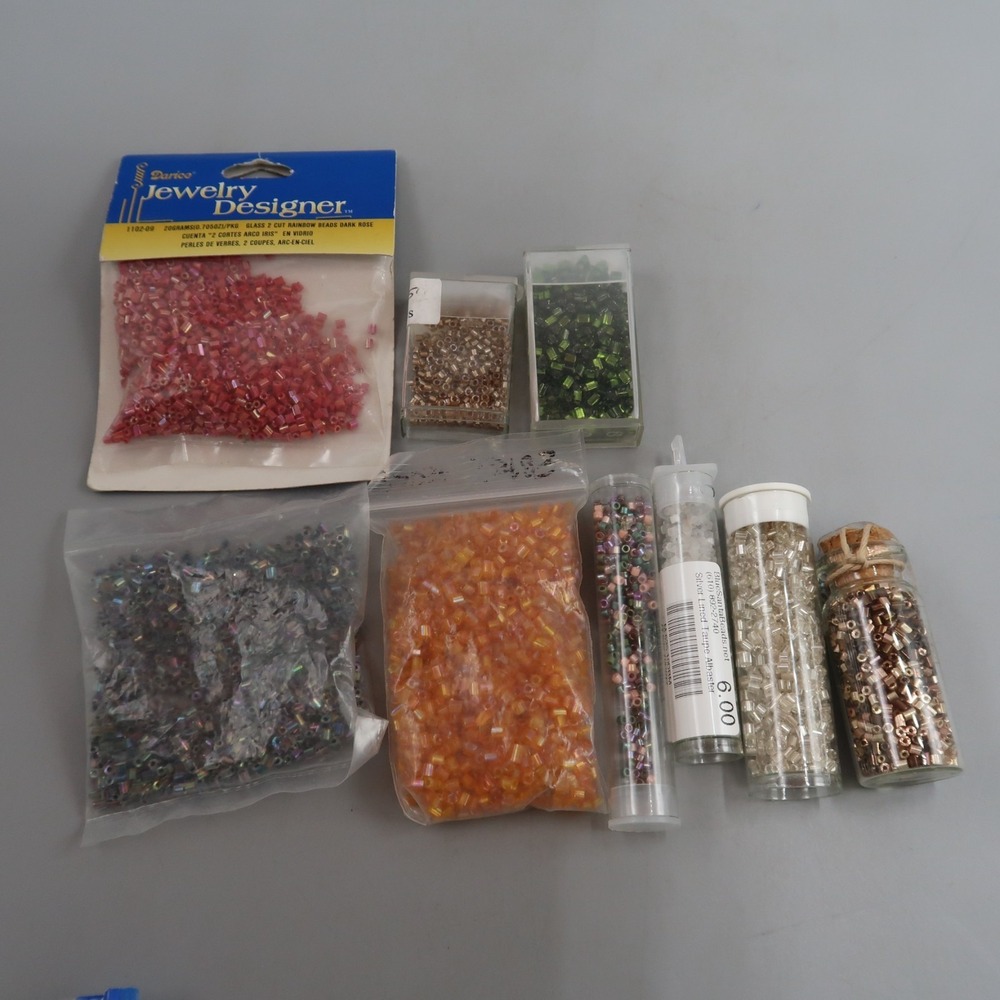 Lot of 10/0 small Glass Seed Beads Color Jewlery making Crafts